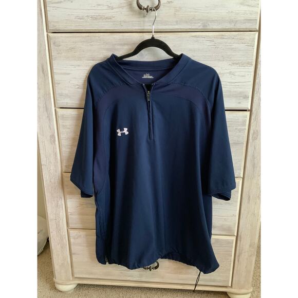 Men's XXL Under Armour Navy Active Shirt - Picture 1 of 4